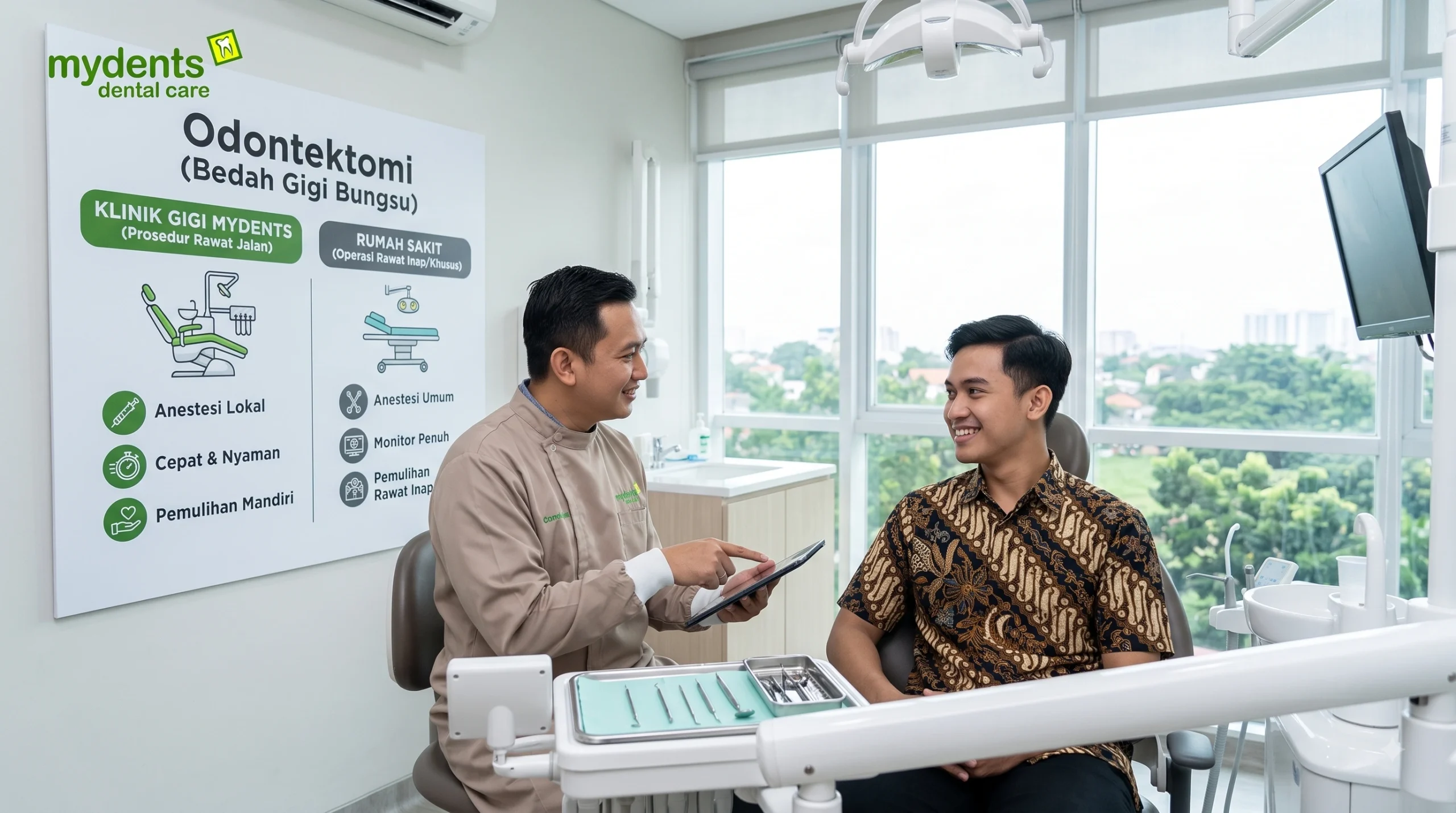 Odontektomi di Klinik Gigi atau Rumah Sakit