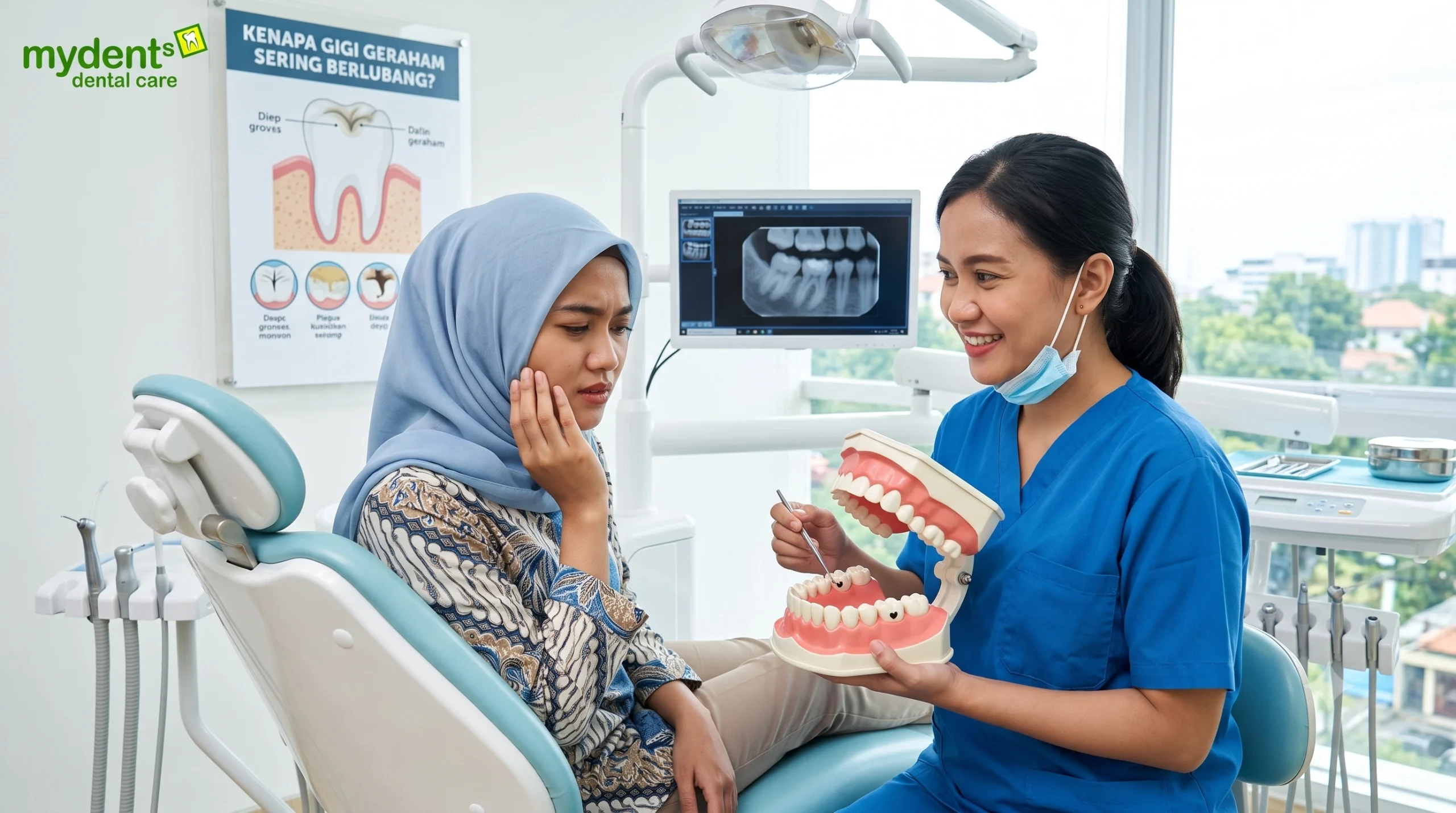 gigi gereham paling sering berlubang