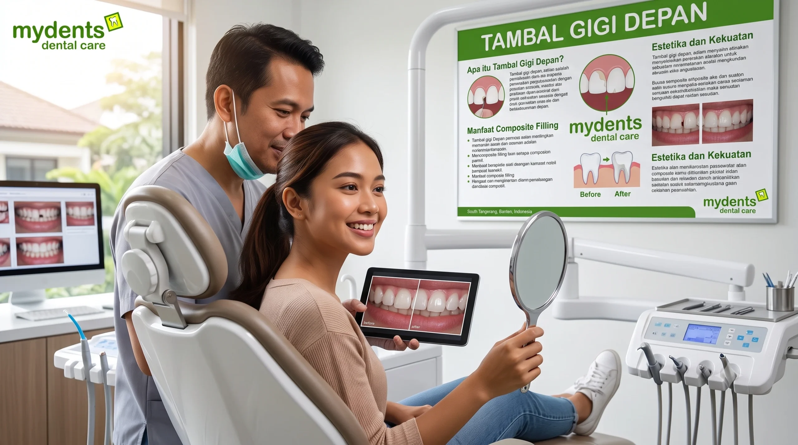 tambal gigi depan